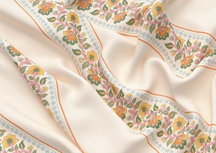 Petal & Block Bethea, Marigold - Twist&Fit Roman Blind - Image 4